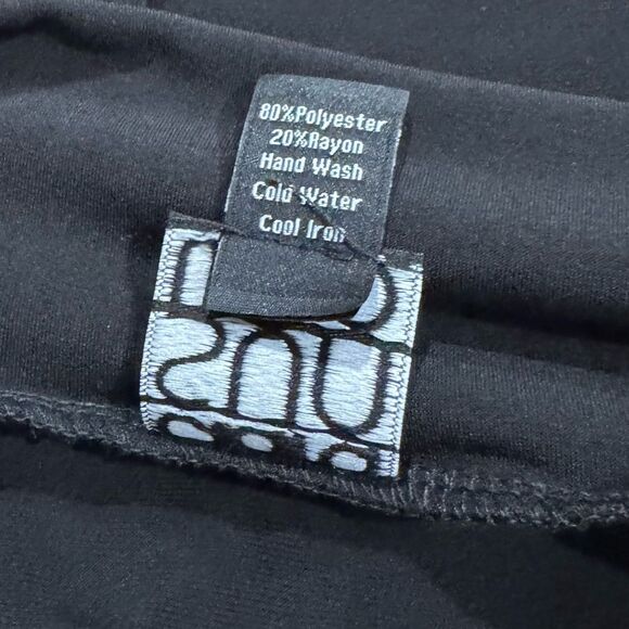 NEW Clara Sunwoo Black Knee Length Elastic Waist Skirt Women’s Small - Picture 3 of 4